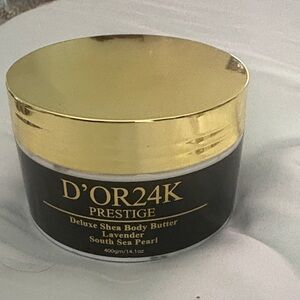 D'Or Skincare 24K Prestige Shea Body Butter - Gold and Black
